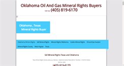 Desktop Screenshot of oilandgasleasesoklahoma.com